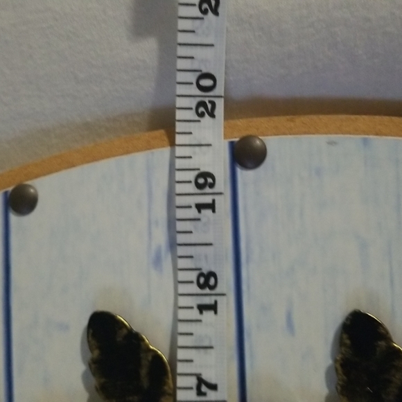 Simply Blessed Round Wall Plaque w/3D Metal Leaf Vines - Picture 4 of 4